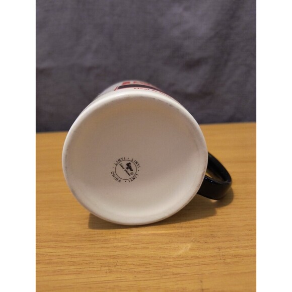 Hungry Jack Microwaveable Syrup Ceramic Red Black Tea Coffee Mug Cup Vintage 8oz - Picture 7 of 7